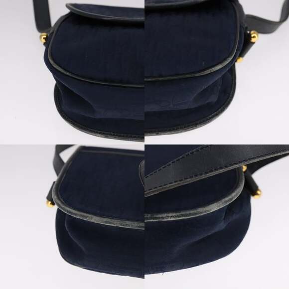 DIOR Trotter Canvas Shoulder Bag Navy - Picture 10 of 12